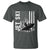 Jet Ski Lover T Shirt Vintage Ski Rider American Flag Water Sport - Wonder Print Shop