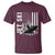 Jet Ski Lover T Shirt Vintage Ski Rider American Flag Water Sport - Wonder Print Shop