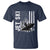 Jet Ski Lover T Shirt Vintage Ski Rider American Flag Water Sport - Wonder Print Shop