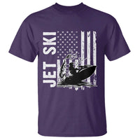 Jet Ski Lover T Shirt Vintage Ski Rider American Flag Water Sport - Wonder Print Shop