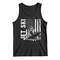 Jet Ski Lover Tank Top Vintage Ski Rider American Flag Water Sport - Wonder Print Shop