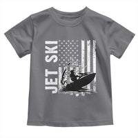Jet Ski Lover Toddler T Shirt Vintage Ski Rider American Flag Water Sport - Wonder Print Shop
