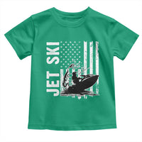 Jet Ski Lover Toddler T Shirt Vintage Ski Rider American Flag Water Sport - Wonder Print Shop
