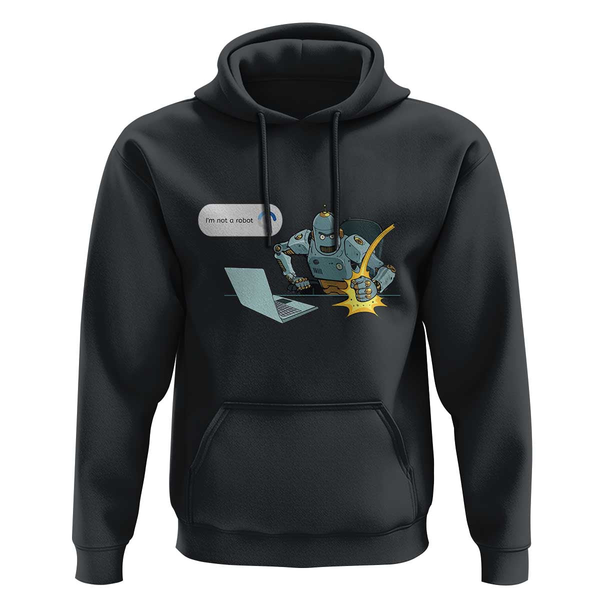 Funny I Am Not A Robot Hoodie Captcha Bot Login Programmer Computer - Wonder Print Shop