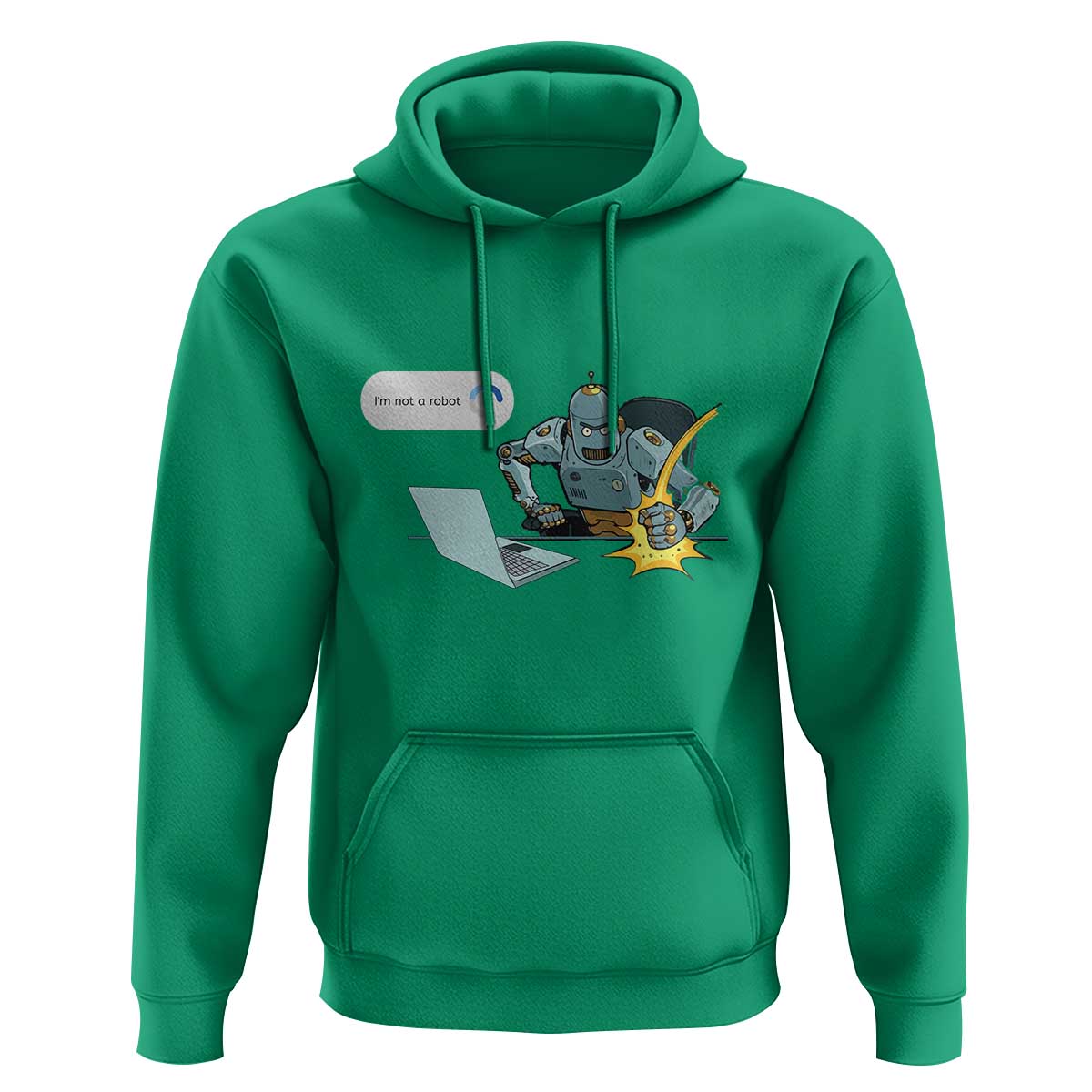 Funny I Am Not A Robot Hoodie Captcha Bot Login Programmer Computer - Wonder Print Shop