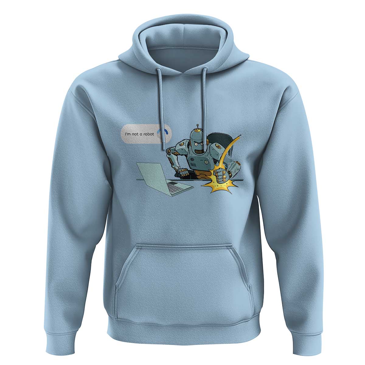 Funny I Am Not A Robot Hoodie Captcha Bot Login Programmer Computer - Wonder Print Shop