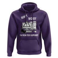 Funny Programming Cat Hoodie Don't Worry I'm From Tech Suppurrt Support Computer - Wonder Print Shop