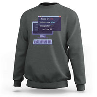 Funny Programmer Sweatshirt Roses Are Red Violets Are Blue Unexpected On Line 32 - Wonder Print Shop