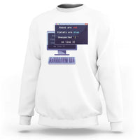 Funny Programmer Sweatshirt Roses Are Red Violets Are Blue Unexpected On Line 32 - Wonder Print Shop