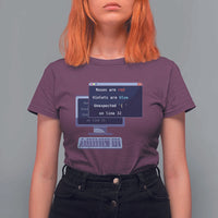 Funny Programmer T Shirt For Women Roses Are Red Violets Are Blue Unexpected On Line 32 - Wonder Print Shop