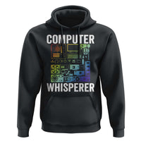 Computer Technician Hoodie Computer Whisperer IT Tech Support Devices - Wonder Print Shop