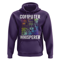 Computer Technician Hoodie Computer Whisperer IT Tech Support Devices - Wonder Print Shop