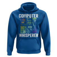 Computer Technician Hoodie Computer Whisperer IT Tech Support Devices - Wonder Print Shop