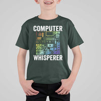 Computer Technician T Shirt For Kid Computer Whisperer IT Tech Support Devices - Wonder Print Shop