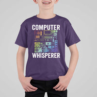 Computer Technician T Shirt For Kid Computer Whisperer IT Tech Support Devices - Wonder Print Shop