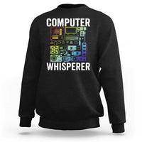 Computer Technician Sweatshirt Computer Whisperer IT Tech Support Devices - Wonder Print Shop