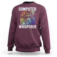 Computer Technician Sweatshirt Computer Whisperer IT Tech Support Devices - Wonder Print Shop