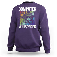 Computer Technician Sweatshirt Computer Whisperer IT Tech Support Devices - Wonder Print Shop