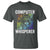 Computer Technician T Shirt Computer Whisperer IT Tech Support Devices - Wonder Print Shop