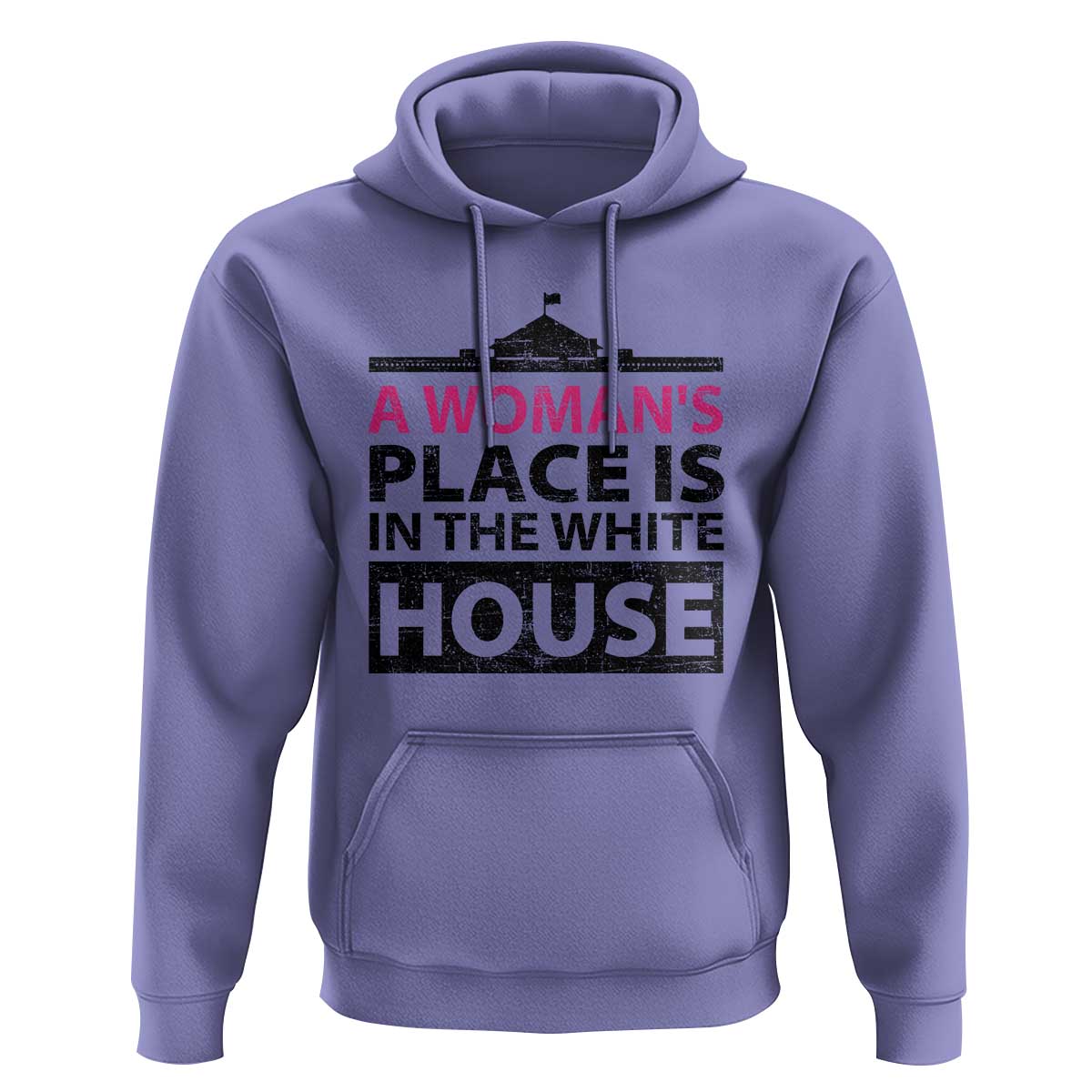 A Woman's Place Is In The White House Hoodie President Quote 2024 - Wonder Print Shop