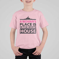 A Woman's Place Is In The White House T Shirt For Kid President Quote 2024 - Wonder Print Shop