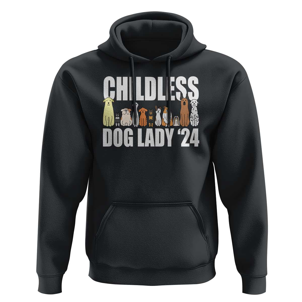 Childless Dog Lady 24 Hoodie Harris For President Puppy - Wonder Print Shop