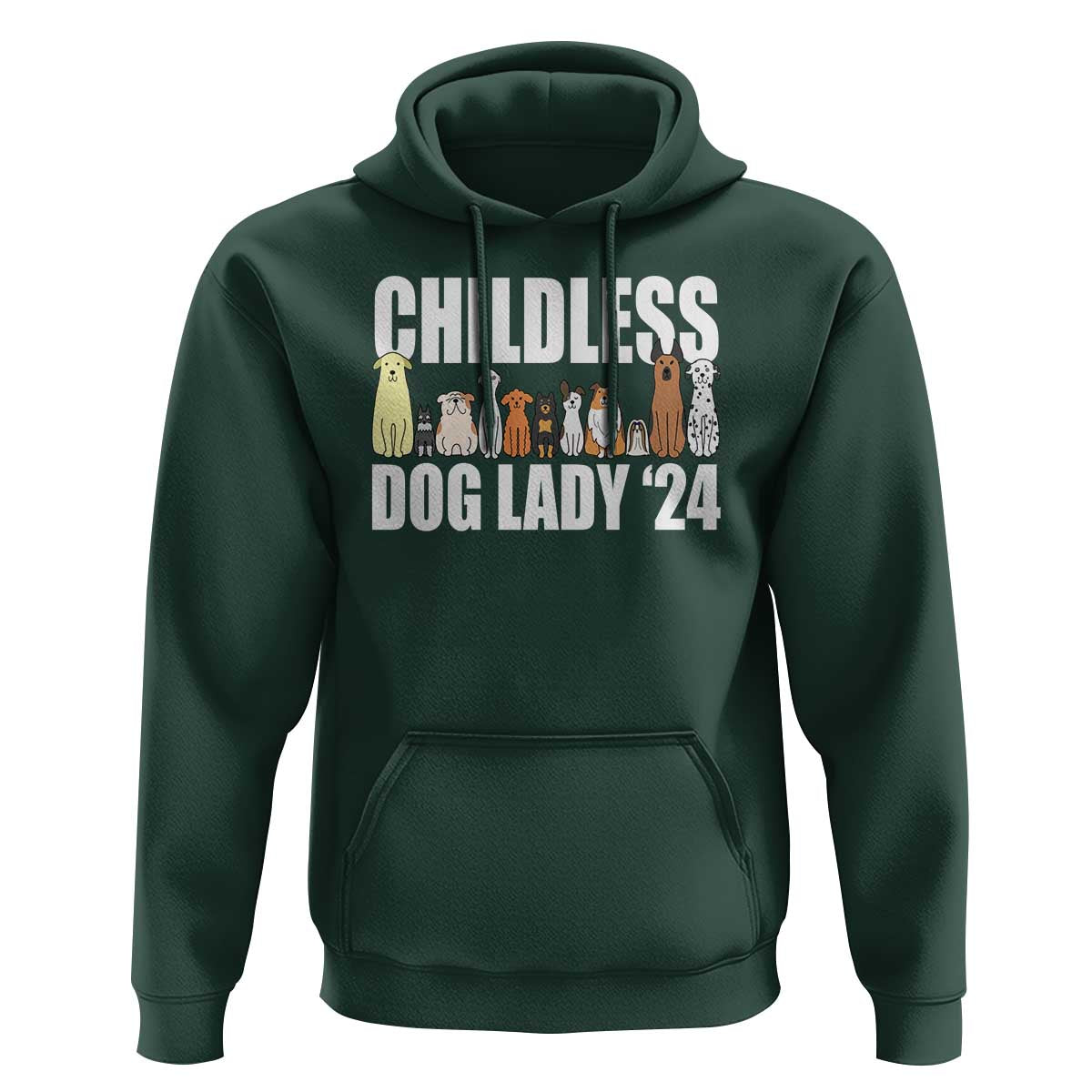 Childless Dog Lady 24 Hoodie Harris For President Puppy - Wonder Print Shop