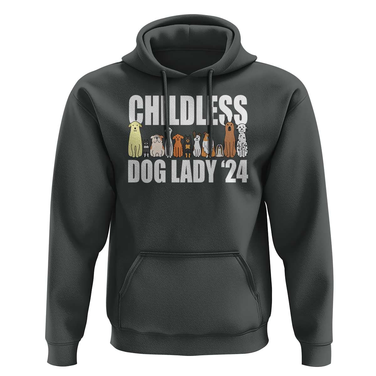 Childless Dog Lady 24 Hoodie Harris For President Puppy - Wonder Print Shop