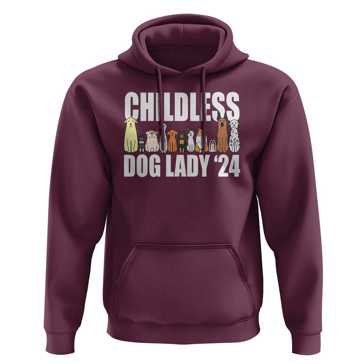 Childless Dog Lady 24 Hoodie Harris For President Puppy - Wonder Print Shop