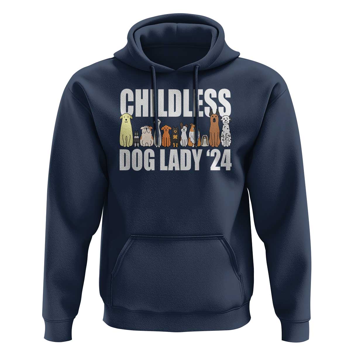 Childless Dog Lady 24 Hoodie Harris For President Puppy - Wonder Print Shop
