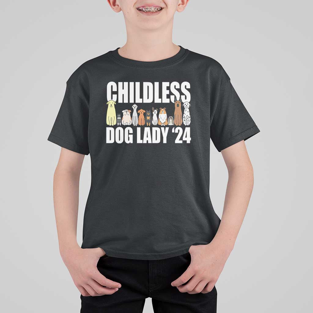 Childless Dog Lady 24 T Shirt For Kid Harris For President Puppy - Wonder Print Shop
