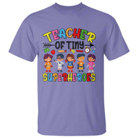 Kindergarten Preschool Teacher T Shirt Teacher of Tiny Superheroes Back To School - Wonder Print Shop