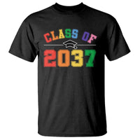 Class Of 2037 T Shirt Grow With Me First Day of School Graduation Mortarboard - Wonder Print Shop