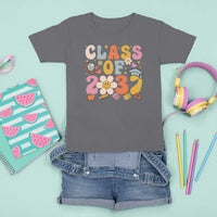 Class Of 2037 T Shirt For Kid Back To School Retro Groove Flower Pencil Apple - Wonder Print Shop