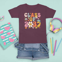 Class Of 2037 T Shirt For Kid Back To School Retro Groove Flower Pencil Apple - Wonder Print Shop