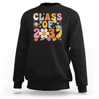 Class Of 2037 Sweatshirt Back To School Retro Groove Flower Pencil Apple - Wonder Print Shop