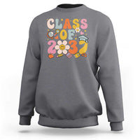 Class Of 2037 Sweatshirt Back To School Retro Groove Flower Pencil Apple - Wonder Print Shop