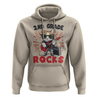 Funny 2nd Grade Rocks Hoodie Cat Heavy Metal Guitarist Thunder Star - Wonder Print Shop