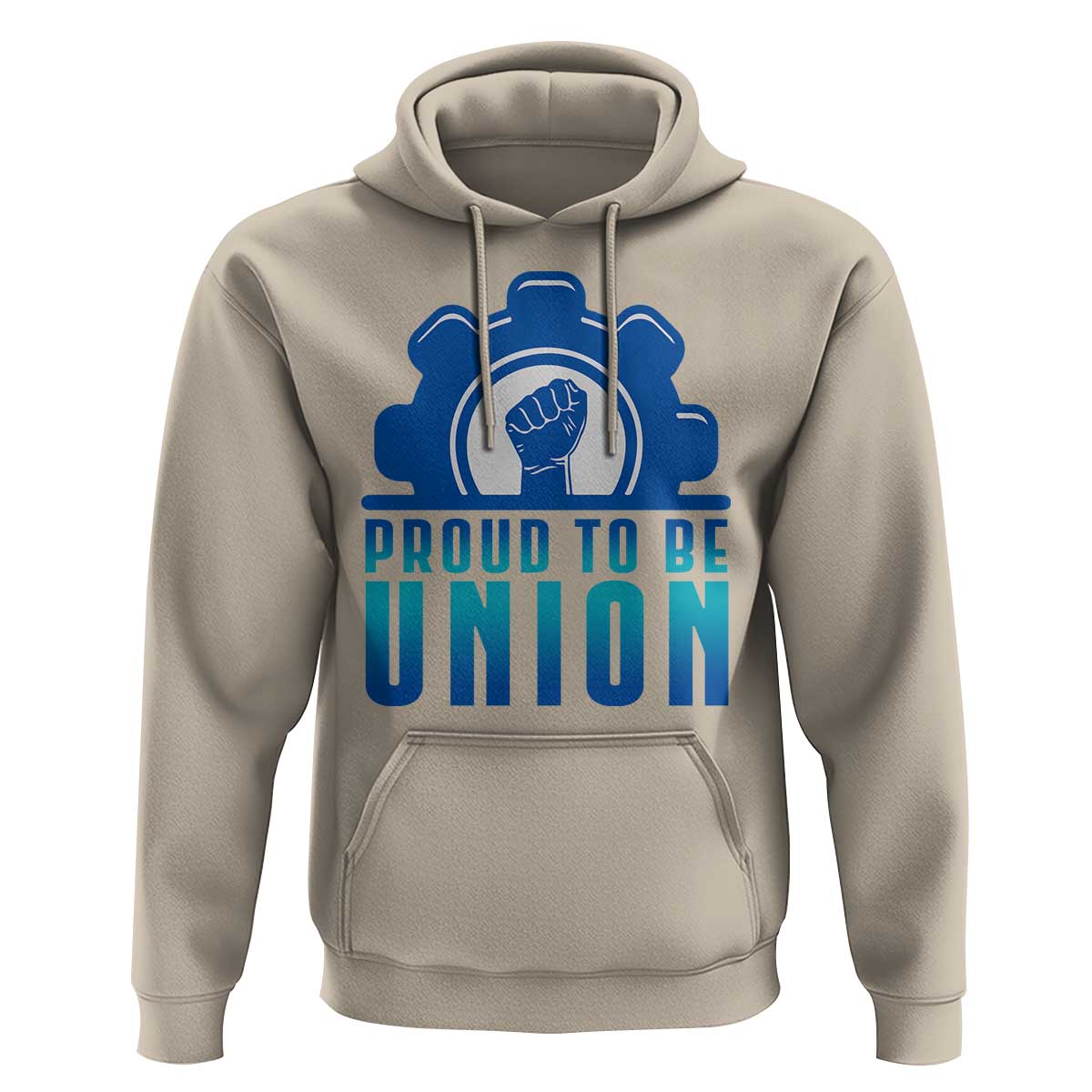 Proud To Be Union Hoodie Labor Day Skilled Union Worker Hand Fist - Wonder Print Shop
