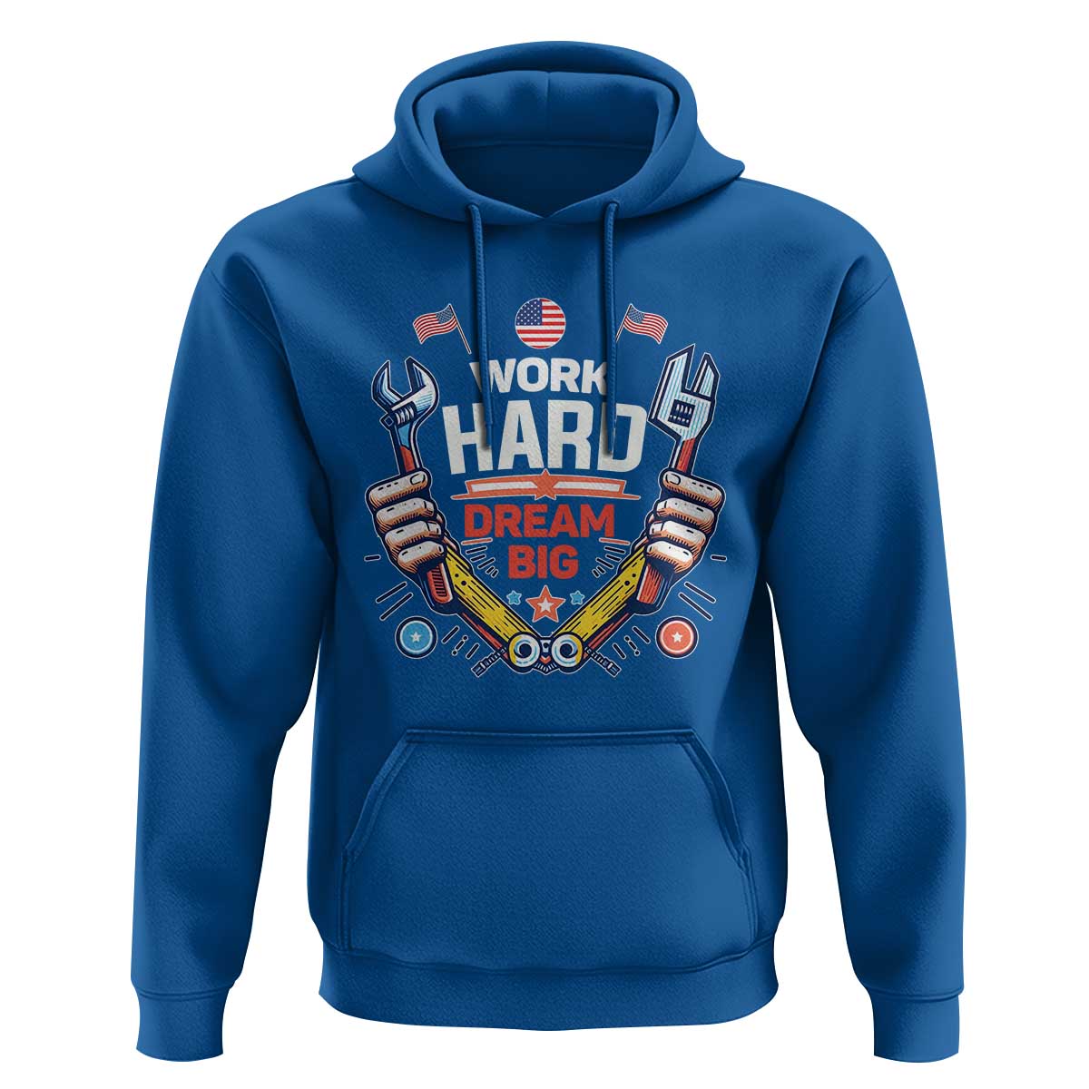 Motivational Quote Hoodie Work Hard Dream Big Labor Day - Wonder Print Shop