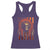 Native American Indian Chief Skull Headdress Vintage USA Flag Racerback Tank Top - Wonder Print Shop