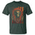 Native American Indian Chief Skull Headdress Vintage USA Flag T Shirt - Wonder Print Shop