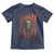 Native American Indian Chief Skull Headdress Vintage USA Flag Toddler T Shirt - Wonder Print Shop