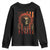 Native American Indian Chief Skull Headdress Vintage USA Flag Youth Sweatshirt - Wonder Print Shop