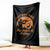 Cant Work Today My Arm Is In A Sling Throw Blanket Funny Deer Hunting - Wonder Print Shop