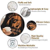 Cant Work Today My Arm Is In A Sling Throw Blanket Funny Deer Hunting - Wonder Print Shop