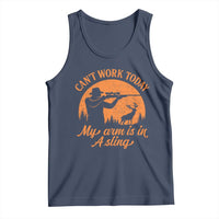 Cant Work Today My Arm Is In A Sling Tank Top Funny Deer Hunting - Wonder Print Shop
