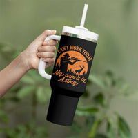 Cant Work Today My Arm Is In A Sling Tumbler With Handle Funny Deer Hunting - Wonder Print Shop
