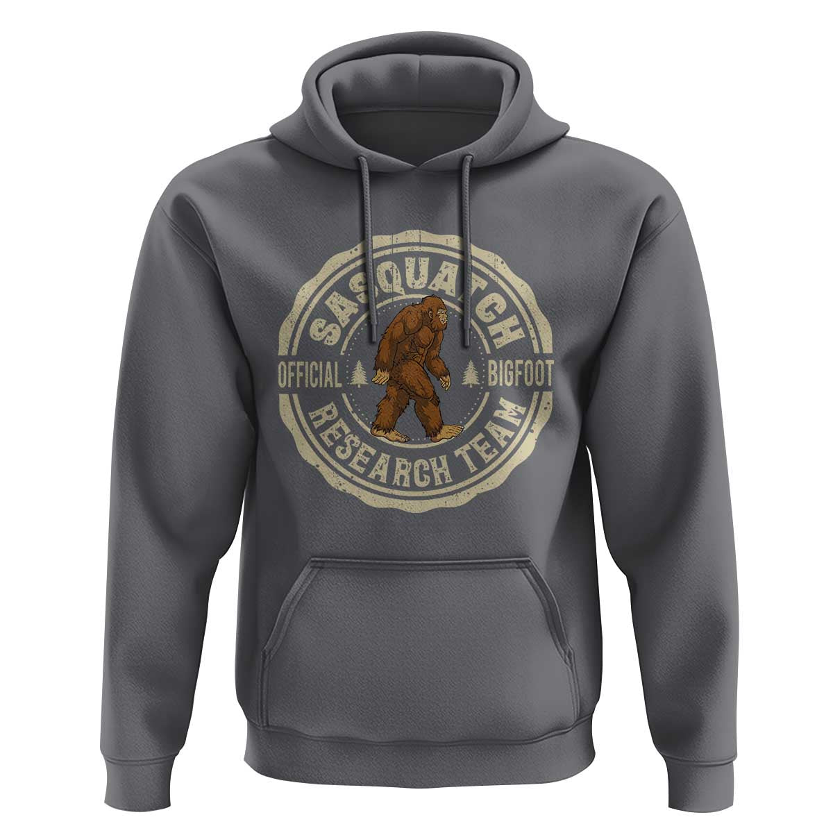 Funny Bigfoot Research Team Hoodie Retro Official Sasquatch Forest Stroll - Wonder Print Shop