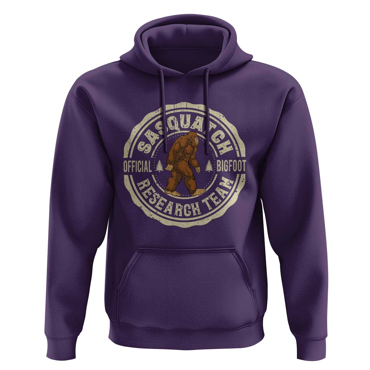 Funny Bigfoot Research Team Hoodie Retro Official Sasquatch Forest Stroll - Wonder Print Shop